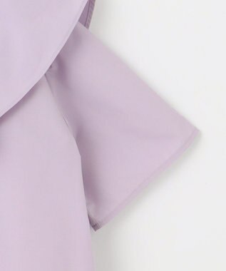 組曲 KIDS 【150-160㎝】パピヨンラッフル ブラウス ラベンダー系