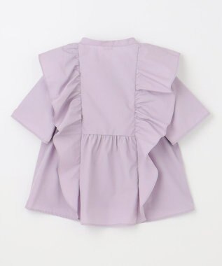 組曲 KIDS 【150-160㎝】パピヨンラッフル ブラウス ラベンダー系