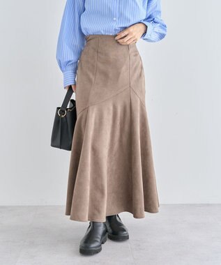 Green Parks ・ＥＬＥＮＣＡＲＥ　ＤＵＥ　スエードポンチフレアスカー Brown