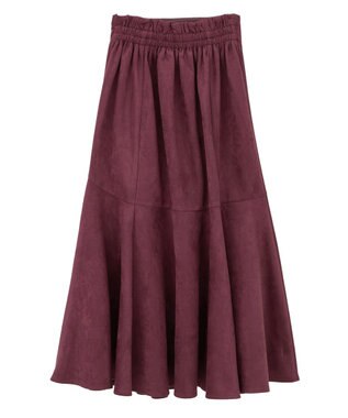 Green Parks ・ＥＬＥＮＣＡＲＥ　ＤＵＥ　スエードポンチフレアスカー Bordeaux