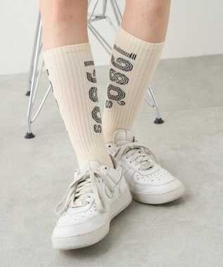 WEGO 配色デザインソックス（R） オフホワイト