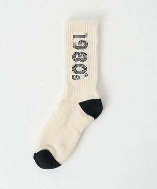 WEGO 配色デザインソックス（R） オフホワイト