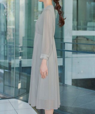 Tiaclasse L 【2WAY取り外しリボン付き】リボンタイラメシフォンワンピース ミント