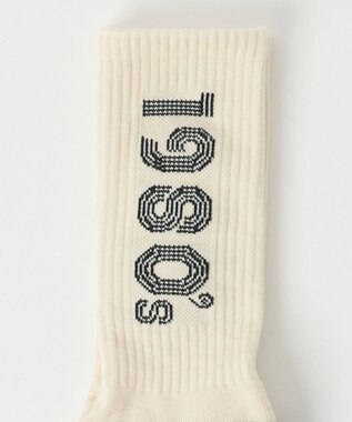 WEGO 配色デザインソックス（R） オフホワイト