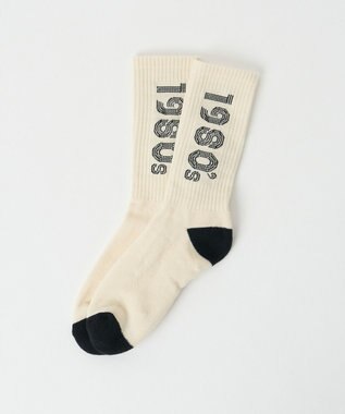 WEGO 配色デザインソックス（R） オフホワイト