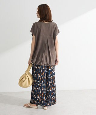 Green Parks 柄イージーパンツⅣ（ワイド） Brown