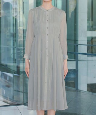 Tiaclasse L 【2WAY取り外しリボン付き】リボンタイラメシフォンワンピース ミント