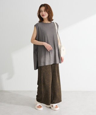 Green Parks 柄イージーパンツⅣ（ワイド） Khaki