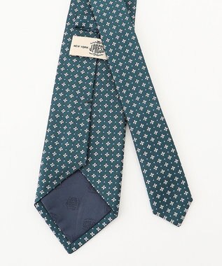 J.PRESS MEN 【VINTAGE JACQUARD COLLECTION】小紋柄 ネクタイ ピーコックグリーン系7