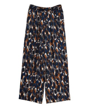 Green Parks 柄イージーパンツⅣ（ワイド） Brown