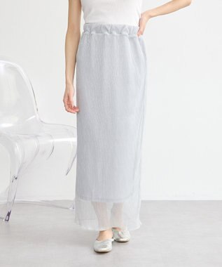 earth music&ecology シャイニーチュールスカート