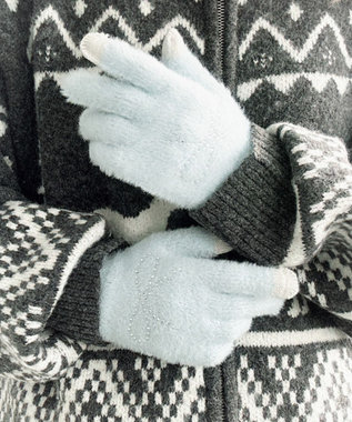 WEGO 【手袋】リボンラインストーングローブ