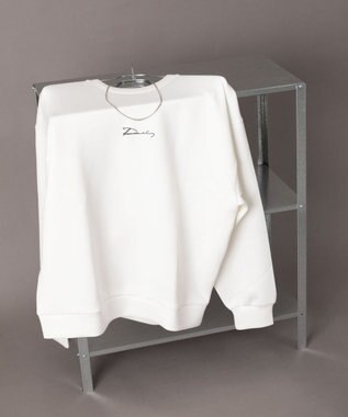 WEGO 【ユニセックス着用ITEM】アクセ付きフォトグラフィックプルオーバー ホワイト