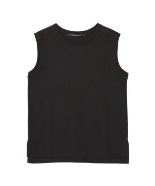 YECCA VECCA コットンスムースノースリーブトップス Off White