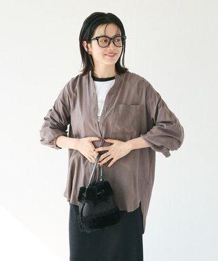 CRAFT STANDARD BOUTIQUE ヴィンテージボイルスキッパー長袖シャツ Mocha