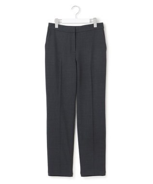 ICB L 【UVカット・洗える】ウール2WAYストレッチ スティックパンツ チャコール