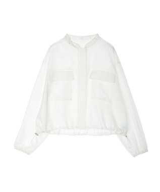 Green Parks シアーショート丈ブルゾン Off White