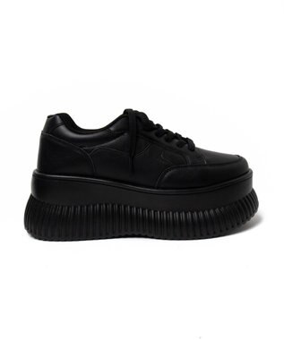 WEGO 厚底プラットフォームスニーカー ブラック