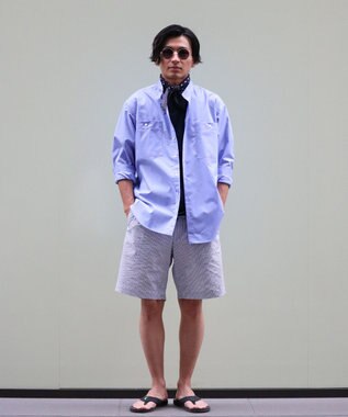 KASHIYAMA <EASY> COOLMAXサッカー/ショートパンツ ネイビーストライプ