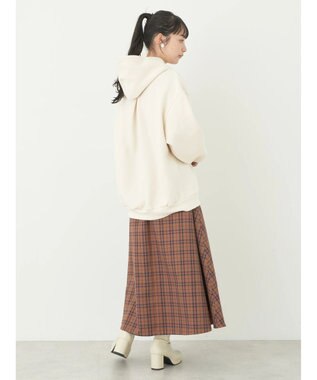 earth music&ecology 裏起毛パーカー Ivory