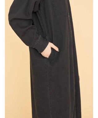 AMERICAN HOLIC デニムシャツワンピース Black