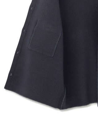 23区 S 【洗える】ミニブークレニット カーディガン ダルブルー系