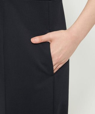 uncrave ダブルフェイスジャージー オールインワン ブラック