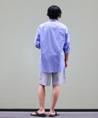 KASHIYAMA <EASY> COOLMAXサッカー/ショートパンツ ネイビーストライプ