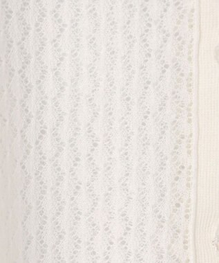 GRACE CONTINENTAL シアードルマンニットカーディガン ホワイト