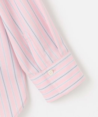 ANY オーバーサイズシャツ ピンクストライプ