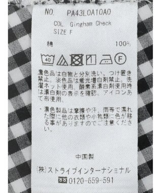 CRAFT STANDARD BOUTIQUE ステンサイドソリッドギンガムチェックブラウス Gingham Check