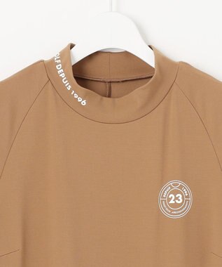 23区GOLF 【WOMEN】【吸水速乾/UVケア】モックネック ワンピース キャメル系