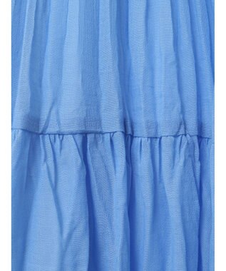 Green Parks シアープリーツボリュームスカート Blue