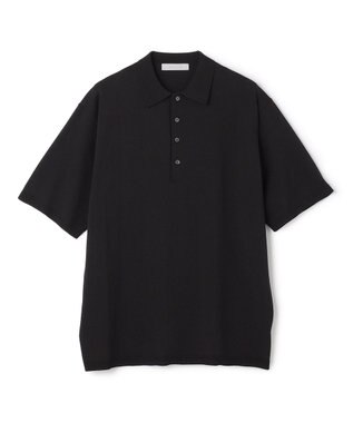 UNFILO MENS アラエルアンチピリングニット ポロ ブラック