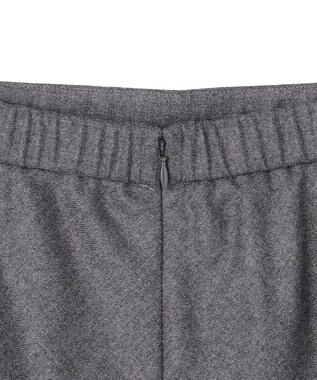 23区 【洗える】ハイカウントフラノ フレア スカート ライトグレー系