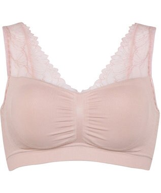 Wing ノンワイヤーブラ　【ナイトアップブラルーム】　寝るとき用ブラ　バストの脇流れを防ぐ　パッド有り　ウイング／ワコール　KB3510 ピンク