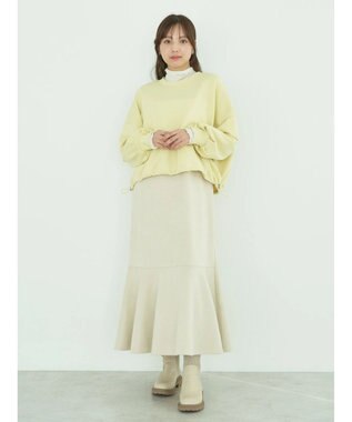 earth music&ecology シアータートルネックプルオーバー Ivory