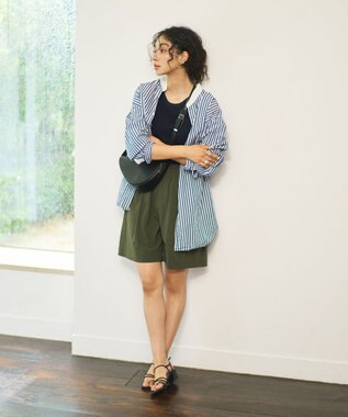 #Newans 【UVカット/撥水/接触冷感】ハーフパンツ ラッシュガード カーキ