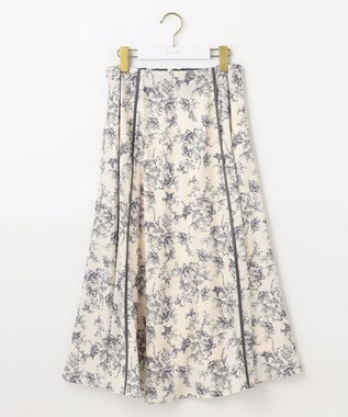 ANY SIS S 【全方位 好印象】ラメフェザーニット×フラワースカート セット アイボリー