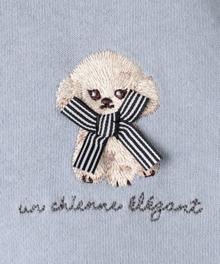 ANY KIDS アニマル バックプリントトレーナー サックスブルー×イヌ