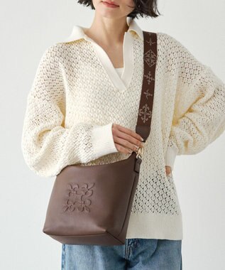 russet 《WEB限定》スタンダードミニショルダーバッグ <エンボスモノグラム>(CE-1718-WEB)