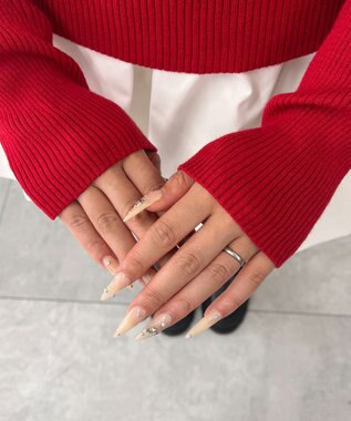 WEGO 【2025年秋冬新作】リブタートルニット レッド