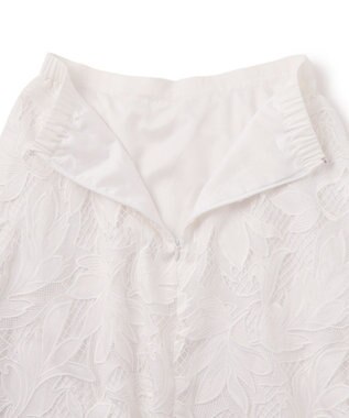 GRACE CONTINENTAL ケミカルリーフスカート ホワイト