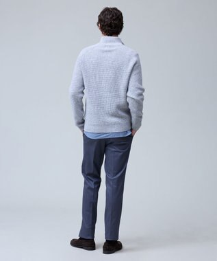 J.PRESS MEN 洗練されたシルエットと機能美【ストレッチ】トリコチン ステムテーパードパンツ グレー系