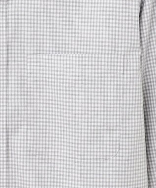 J.PRESS MEN 【Single Needle Tailoring / 形態安定】メランジカラーギンガムチェック シャツ/B.D. ライトグレー系3
