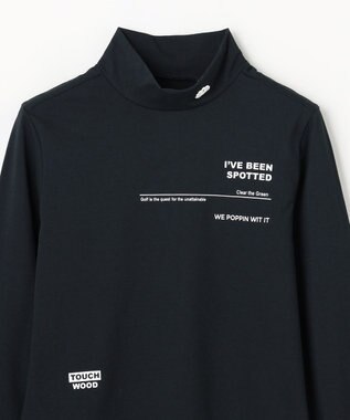 PW CIRCULUS 【WOMEN】ベーシックロングスリーブモックネック ゴルフウェア レディース ブラック系