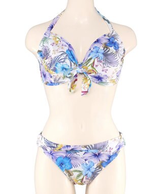 San-ai Resort（三愛水着楽園） 【新色ホワイト＆パープル入荷】４点セット水着　9M・11L【San-ai Resort（サンアイリゾート）】 パープル