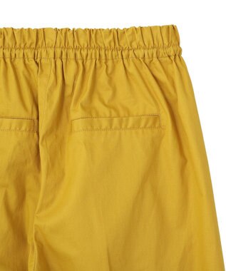 YECCA VECCA コットンイージー切替ワイドパンツ Yellow