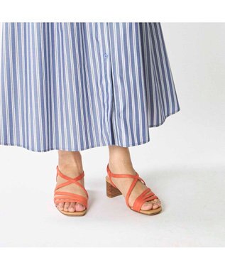 Riz raffinee <Riz raffinee>アンクルストラップサンダル オレンジスエード
