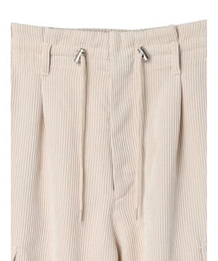 Green Parks ・ＥＬＥＮＣＡＲＥ　ＤＵＥ　コーデュロイカーゴパンツ Ivory